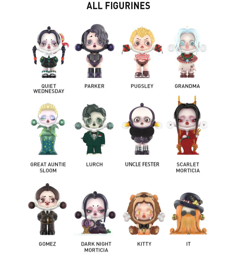 POP MART Skullpanda × The Addams Family Series
