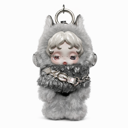 POP MART Skullpanda – Lazy Panda 15th Anniversary Vinyl Plush Doll Pendant (2025 Limited Edition)