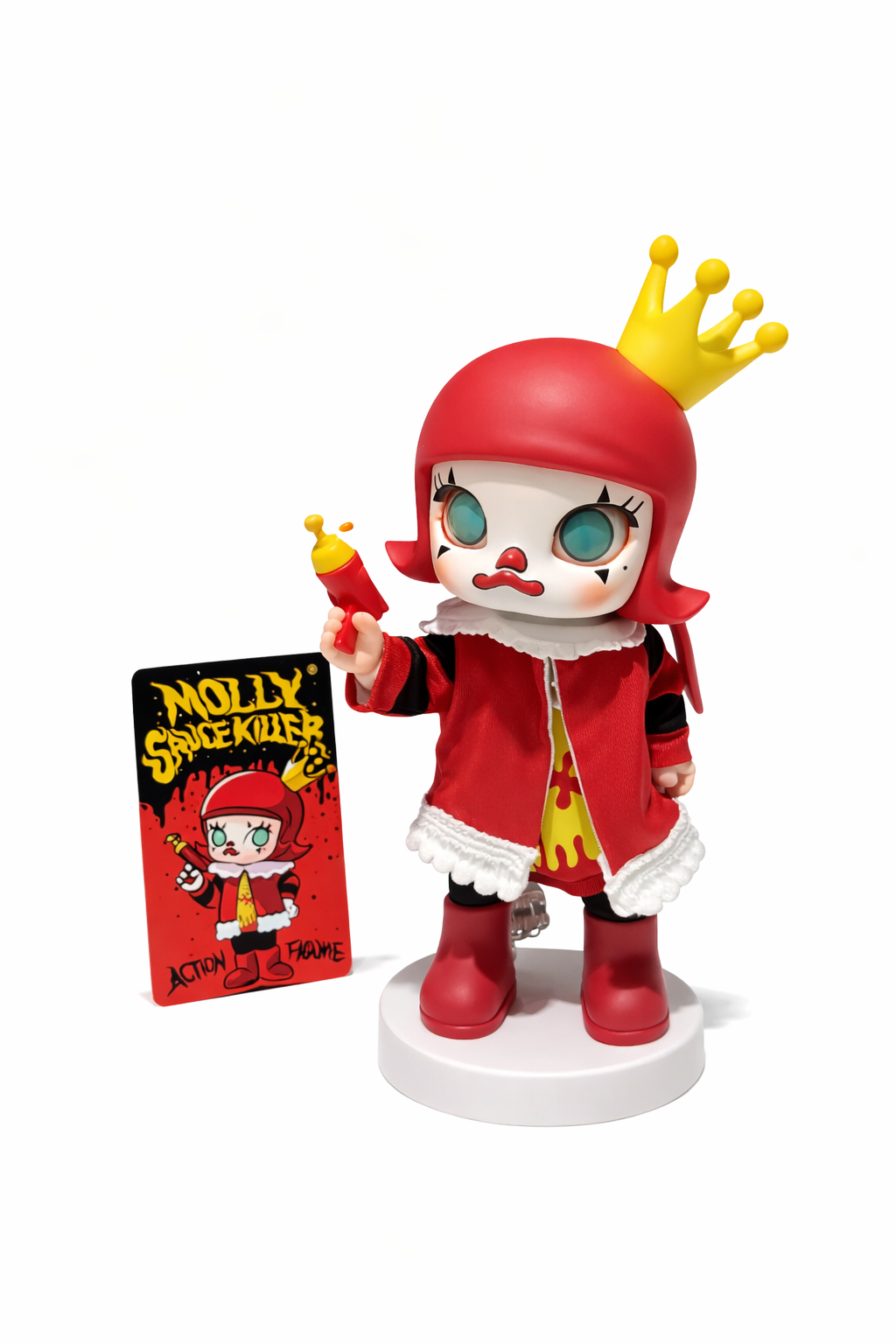 POP MART Molly Sauce Killer Action Figure – Red Edition