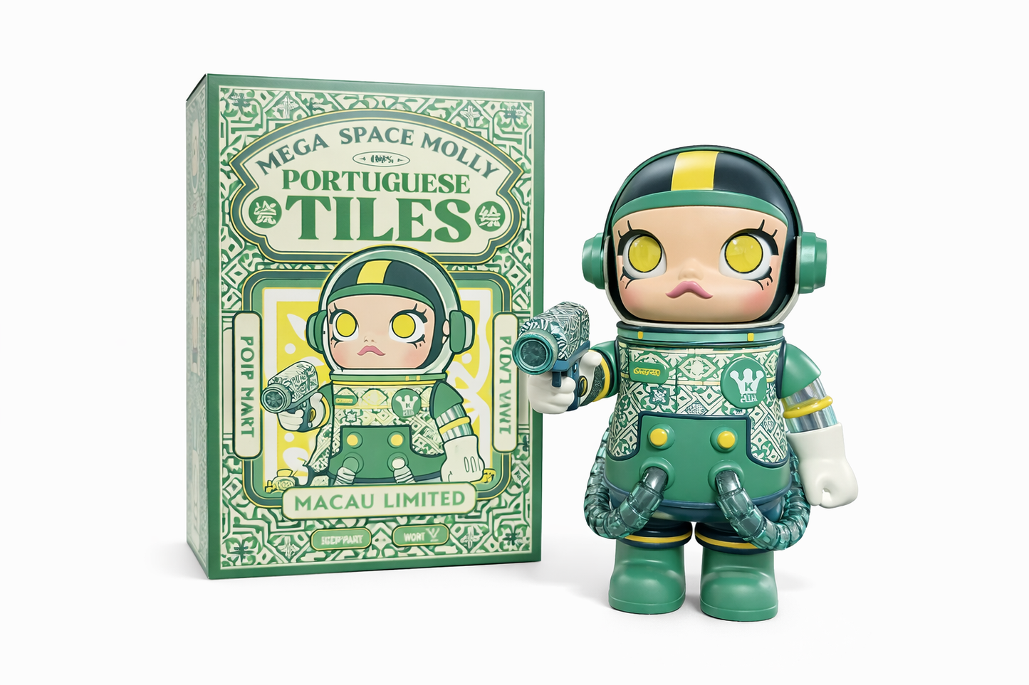 POP MART Mega Space Molly 400% – Portuguese Tiles 2025 Limited Edition