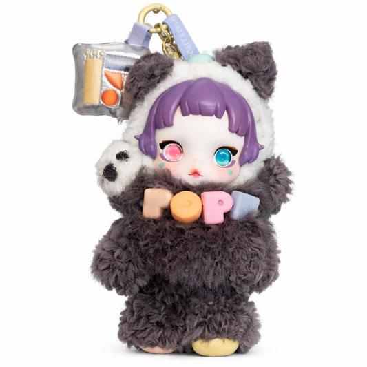 POP MART Skullpanda – Lazy Panda 15th Anniversary Vinyl Plush Doll Pendant (2025 Limited Edition)