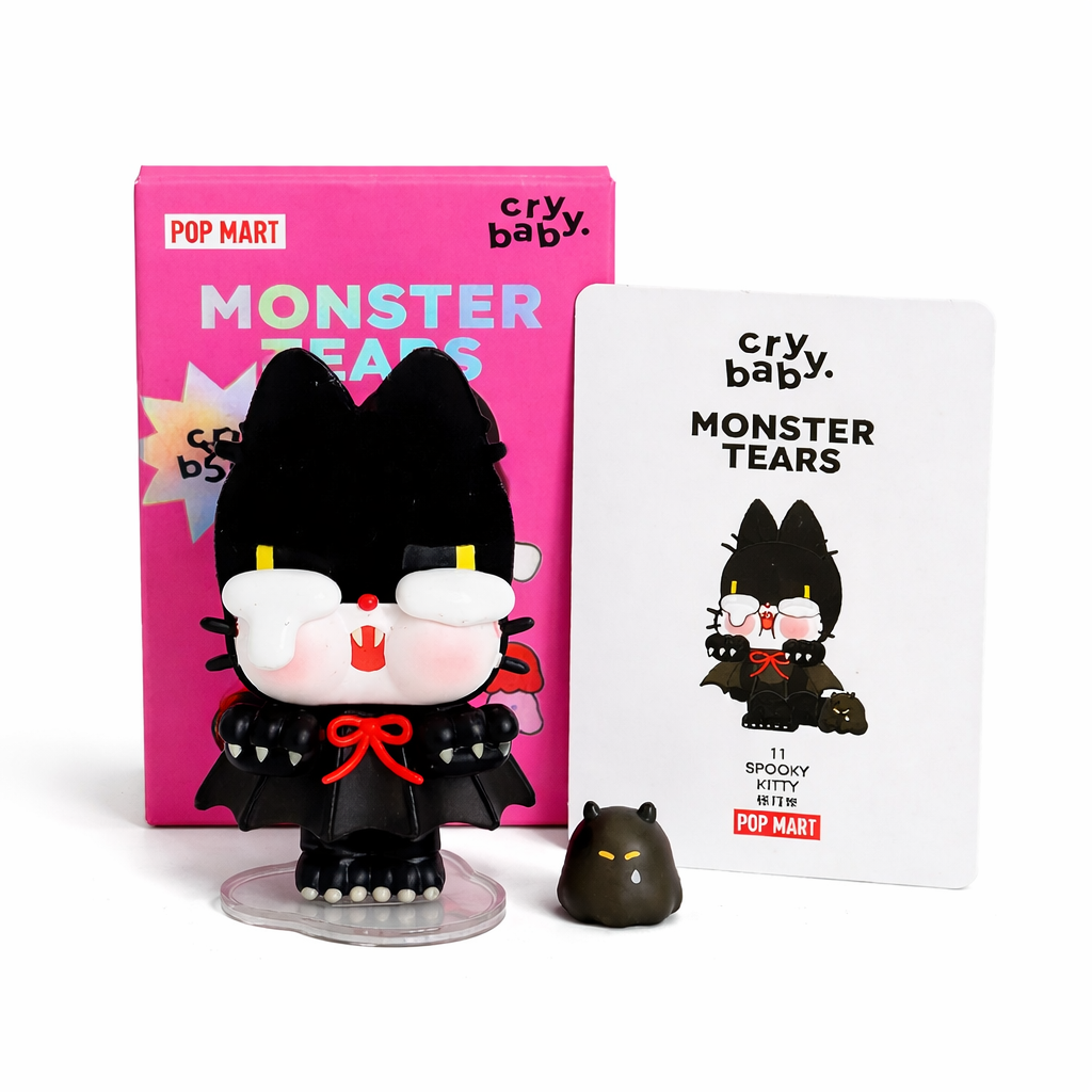 👻 POP MART Crybaby – Monster’s Tears Series “Spooky Kitty” Figure