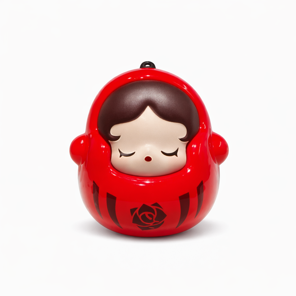 🍀 POP MART Skullpanda – Pop Bean Daruma Series “Good Fortune”