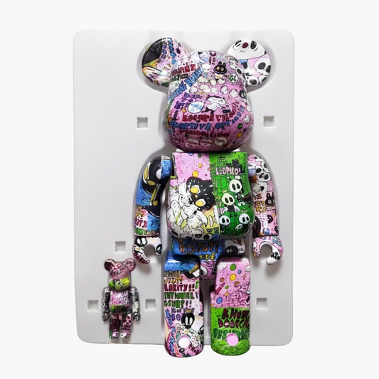 POP MART Labubu The Monsters Kasing Lung x BE@RBRICK 400% & 100% Set — Limited Edition