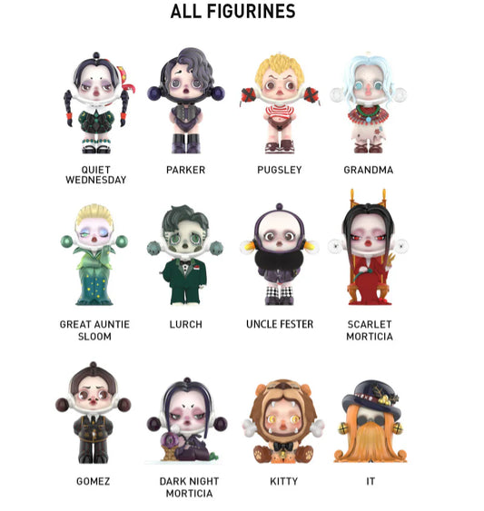 POP MART Skullpanda × The Addams Family Series